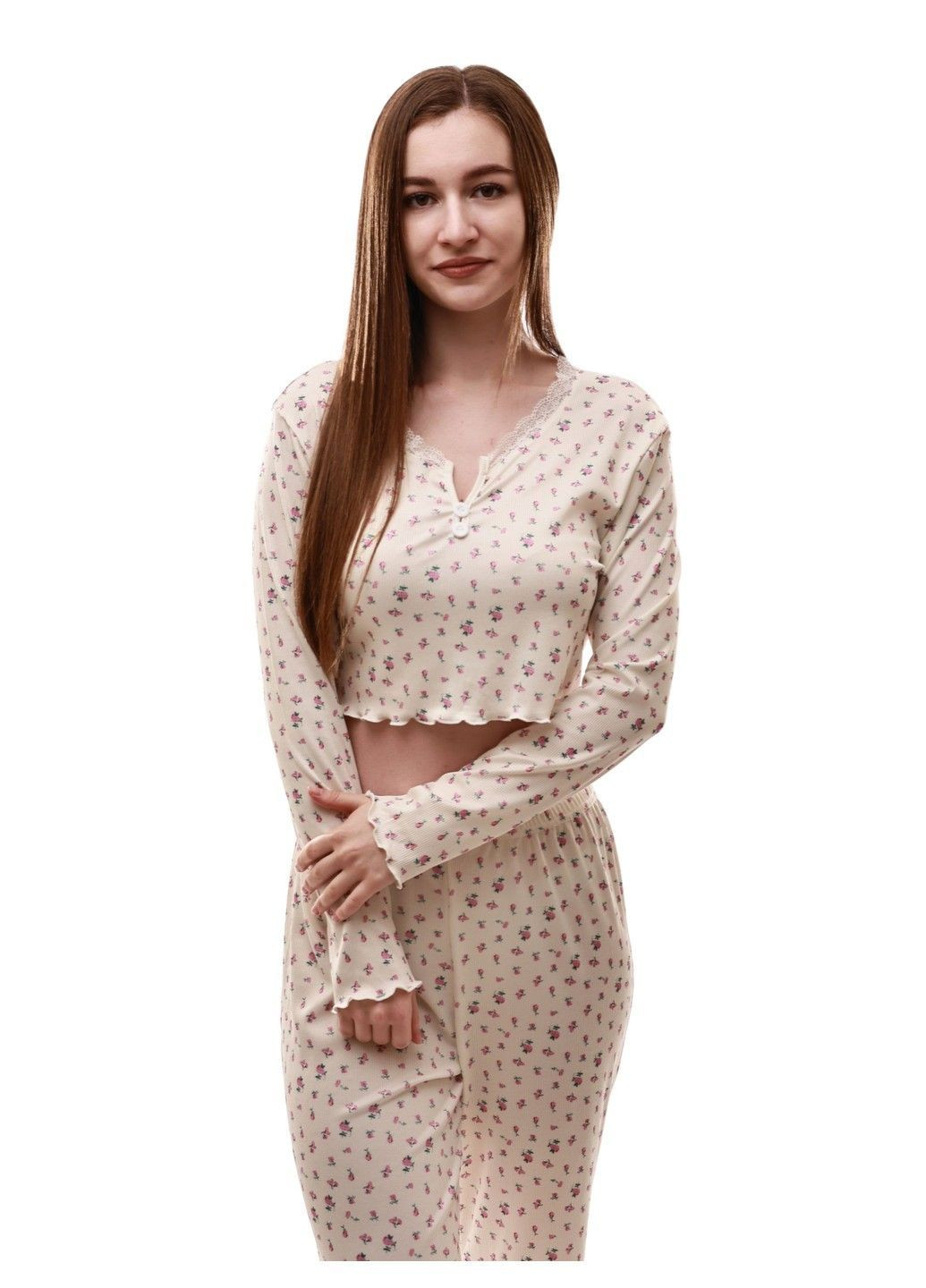 Молочная пижама женская Lumo