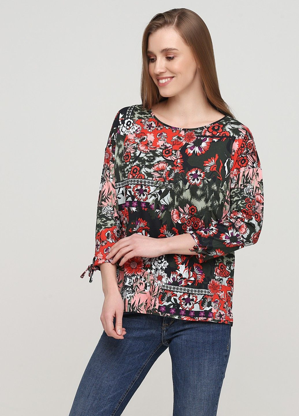 Хаки блуза Comma