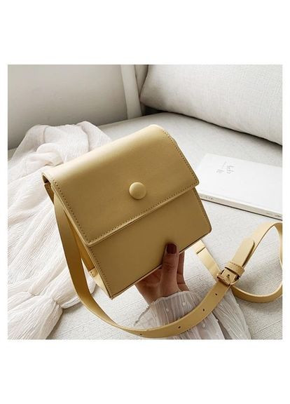 Квадратна жіноча міні-сумочка клатч на плече "Monica" гірчичний ( ) China (366874371)