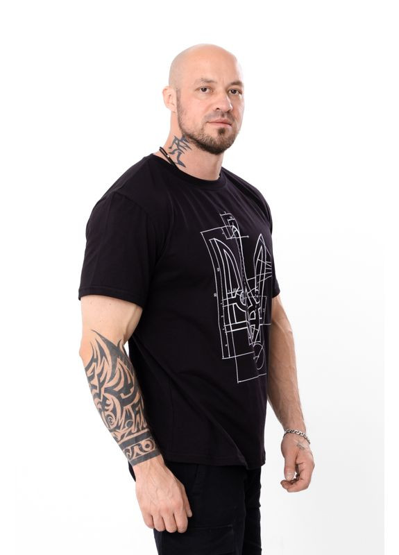 Темно-серая футболка мужская (p-10607) с коротким рукавом Носи своє 8012-У-3