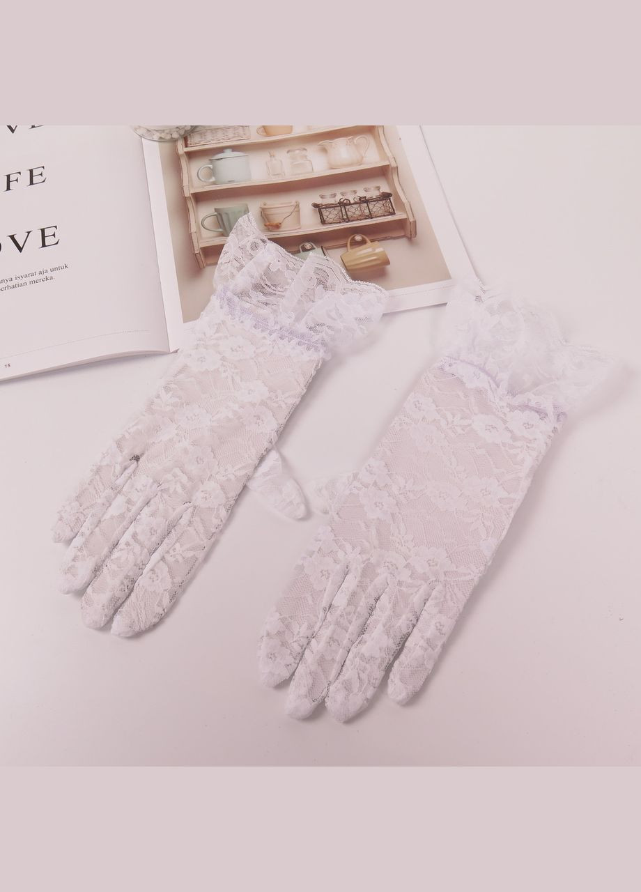 Мереживні рукавички ажурні (арт.7014) No Brand (348431086)