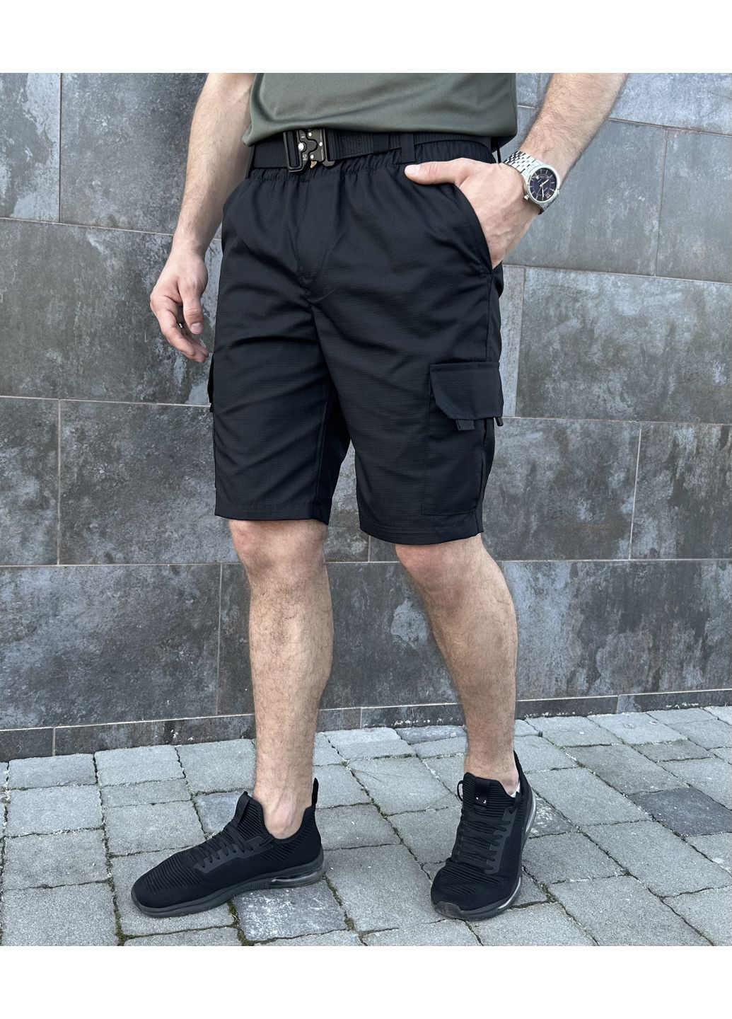 Шорти чоловічі, тактична тканина, надійні шорти карго від Rextim Basic (349451405)