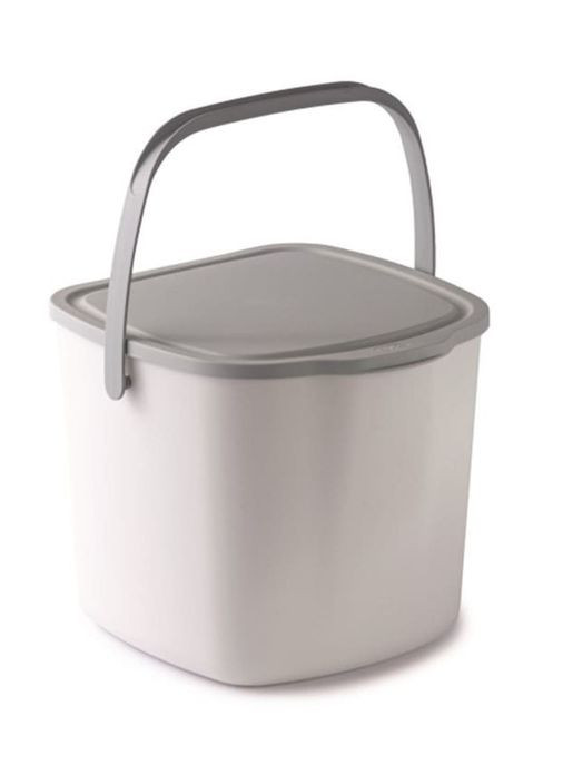 Контейнер для мусора Snips с крышкой и ручкой 3 л для кухни для отходов белый ProDobro (367267182)