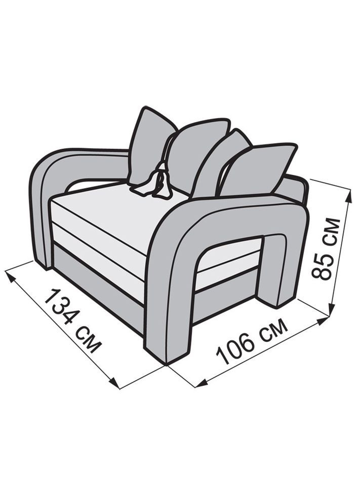 Дитяча розкладна диван малютка Барбі ТМ No Brand (322500549)