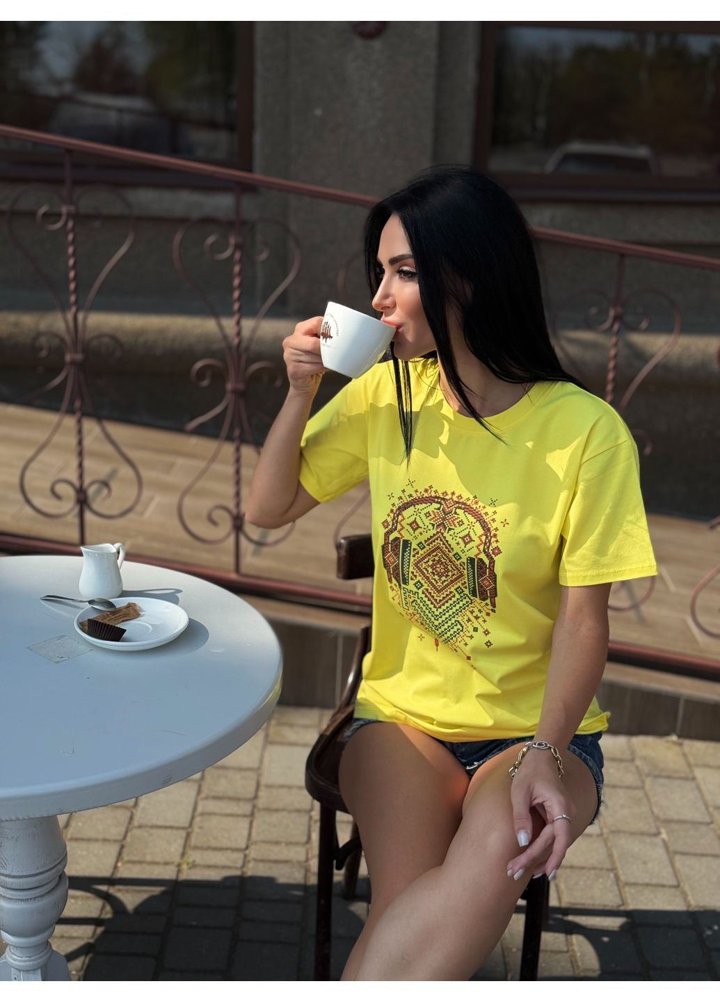 Женская футболка из хлопка Fashion Girl Identity - (353849134)