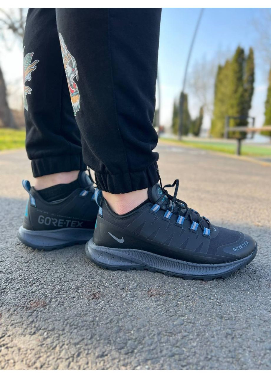 КРОСІВКИ ЖІНОЧІ NIKE ACG AIR NASU GORE-TEX BLACK / BLUE НАЙК АСЖ АІР ЗУМ No Brand чорні демісезони (368855114)