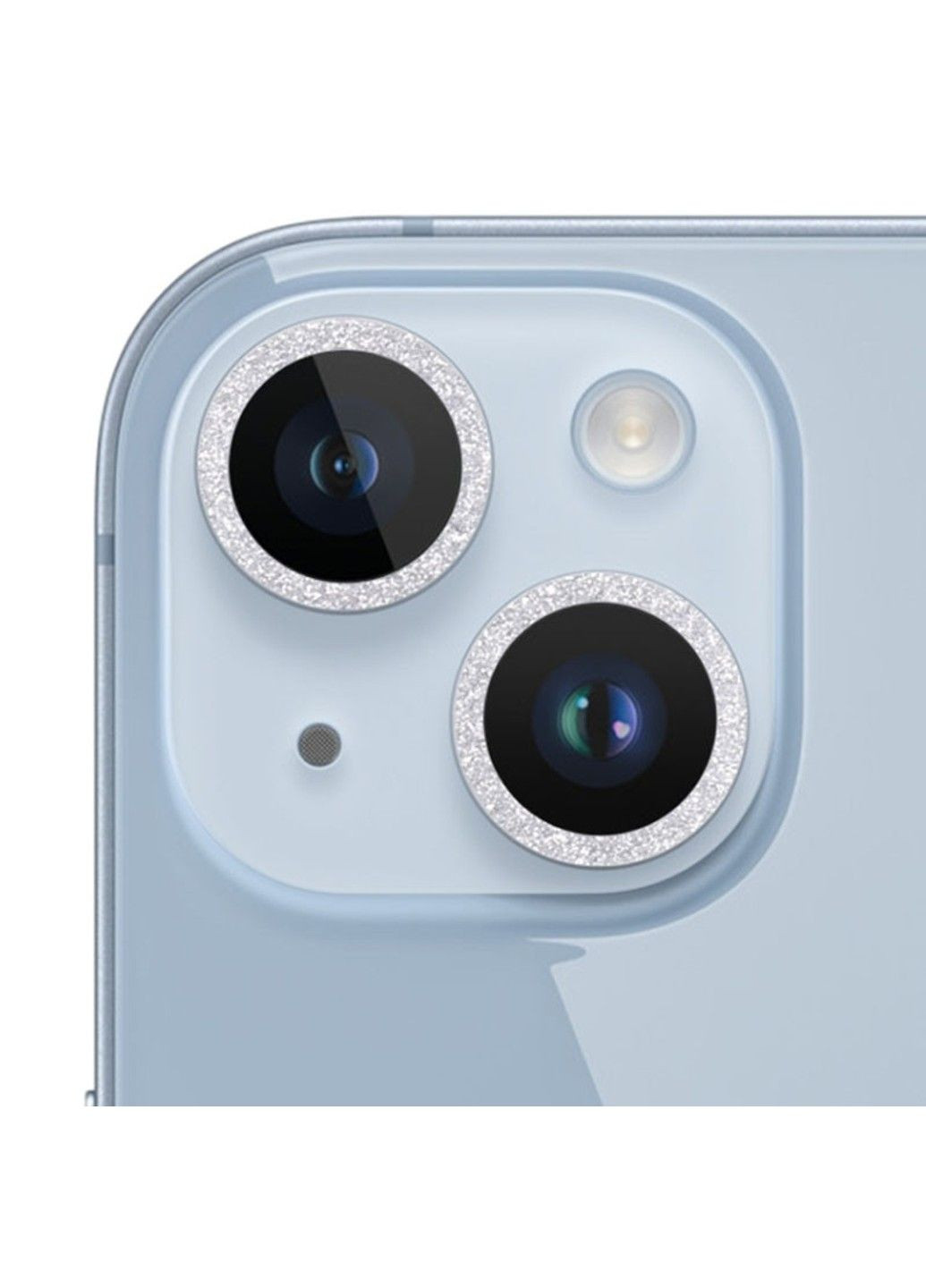 Защитное стекло Metal Sparkles на камеру (в упак.) для Apple iPhone 15 (6.1") / 15 Plus (6.7") Epik (292005090)