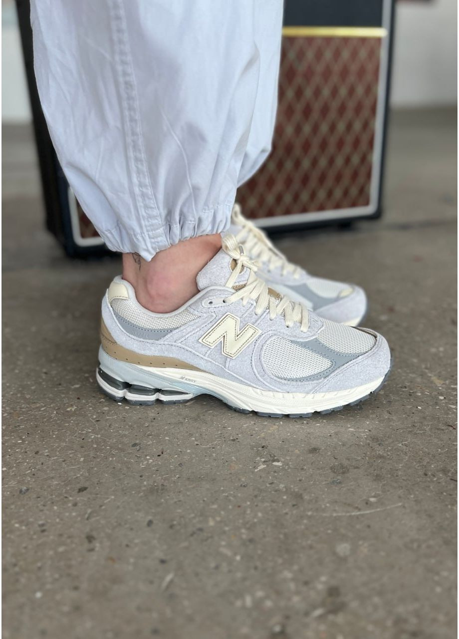 КРОССОВКИ ЖЕНСКИЕ NEW BALANCE 2002R BEIGE НЬЮ БЕЛАНС 2002R No Brand бежевые демисезоны (367170673)