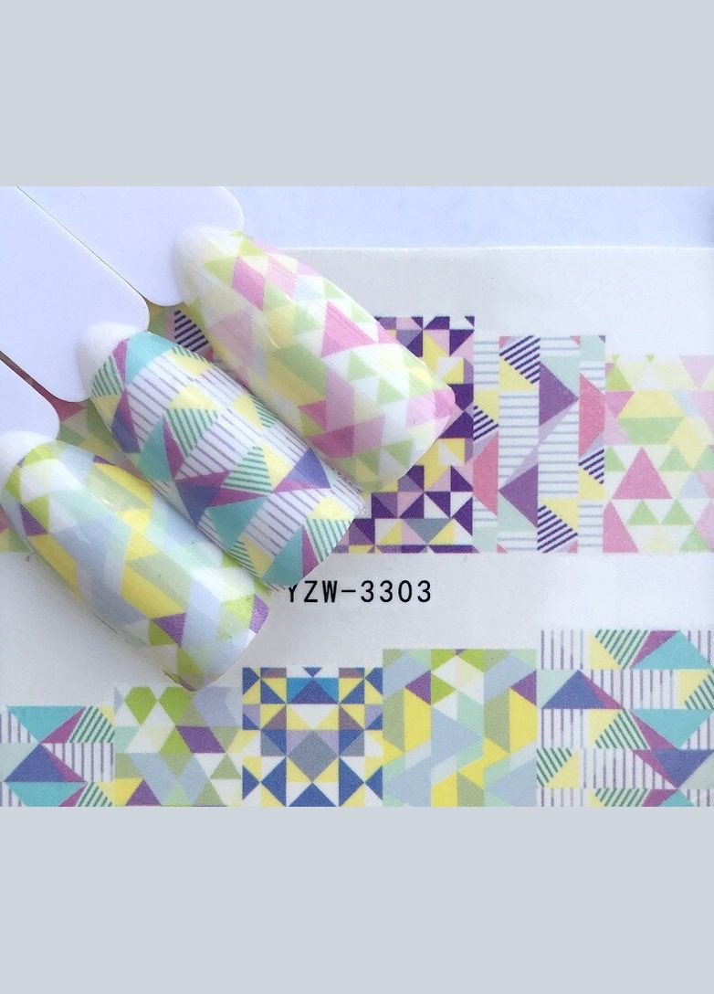 Слайдер-дизайн водні наклейки для нігтів, YZW-3303 No Brand (296664703)