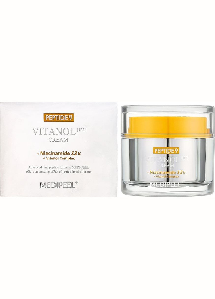 Лифтинг крем с пептидами и 12% ниацинамида Medi Peel 50 мл Peptide 9 Vitanol Pro Cream Medi-Peel (315341446)