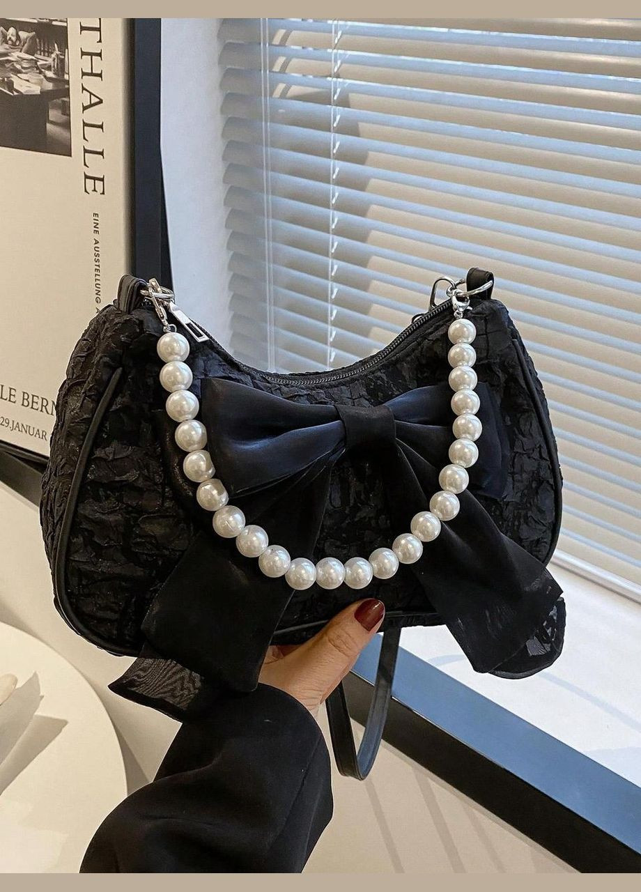 Женская сумка 7056 багет черная No Brand (306709512)