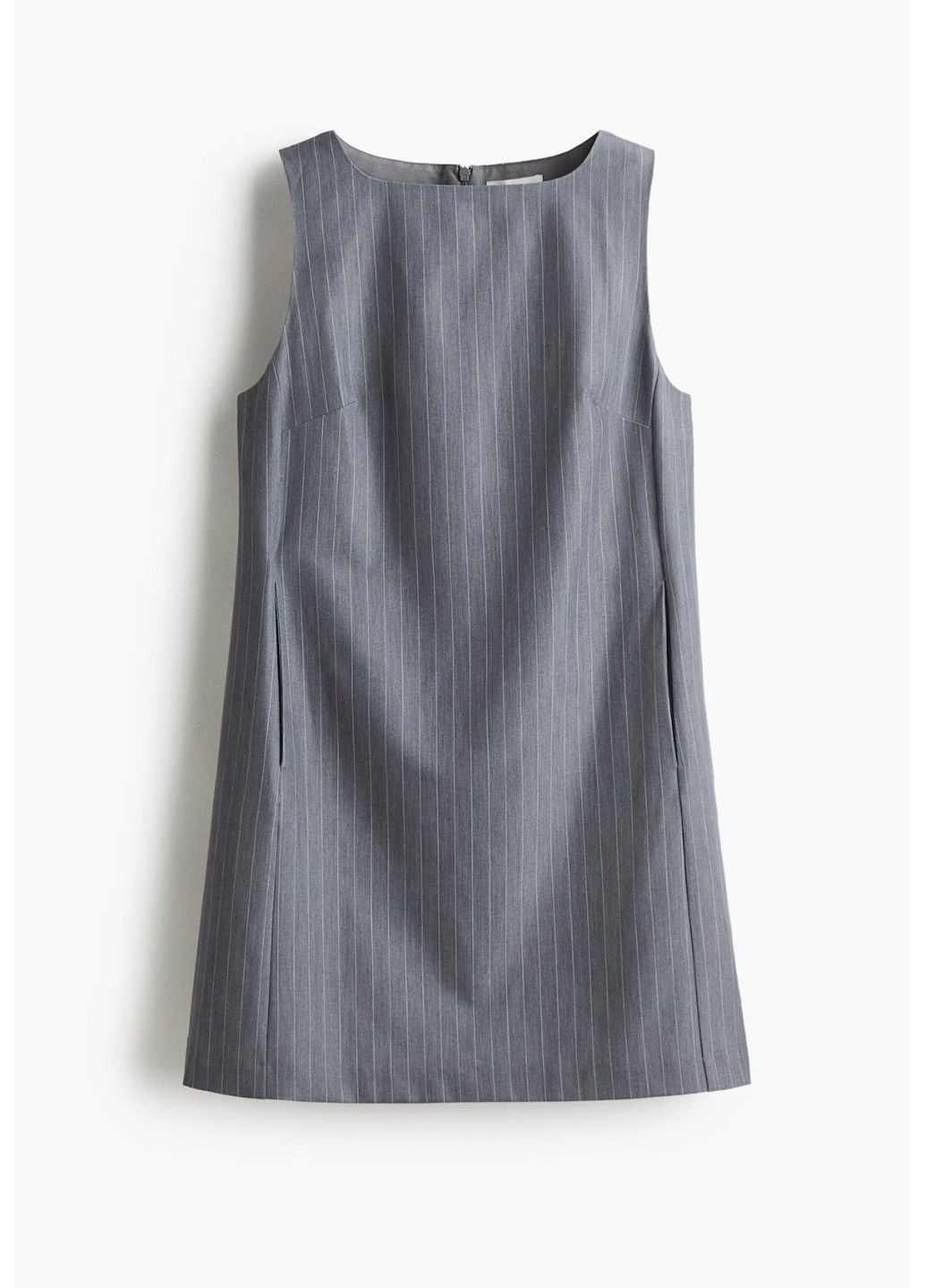 Сіра повсякденний жіноча сукня без рукавів з кишенями н&м (58614) s сіра H&M