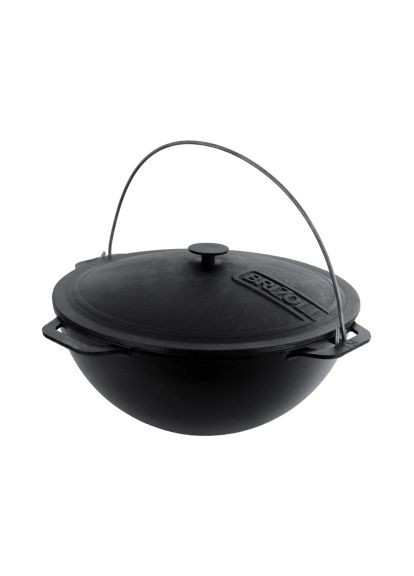 Котел туристический чугунный азиатский с крышкой 10 л (KA10-1) Brizoll чавунний азіатський з кришкою 10 л (370892309)
