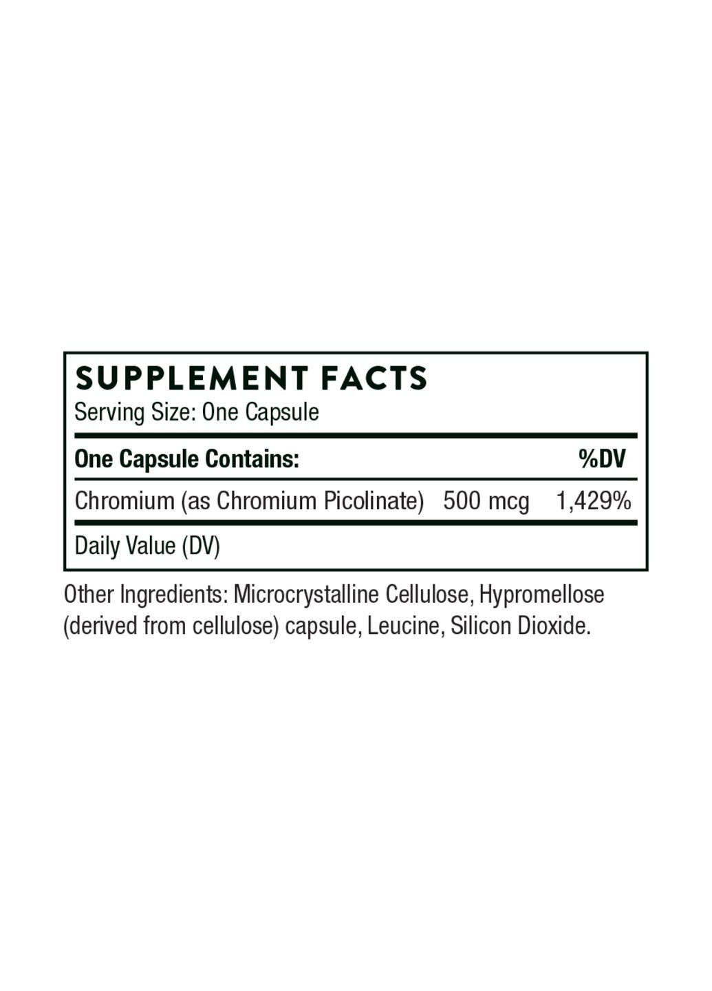 Хром піколінат 60 капсул для контролю цукру в крові схуднення підтримка метаболізму Thorne (369133079)