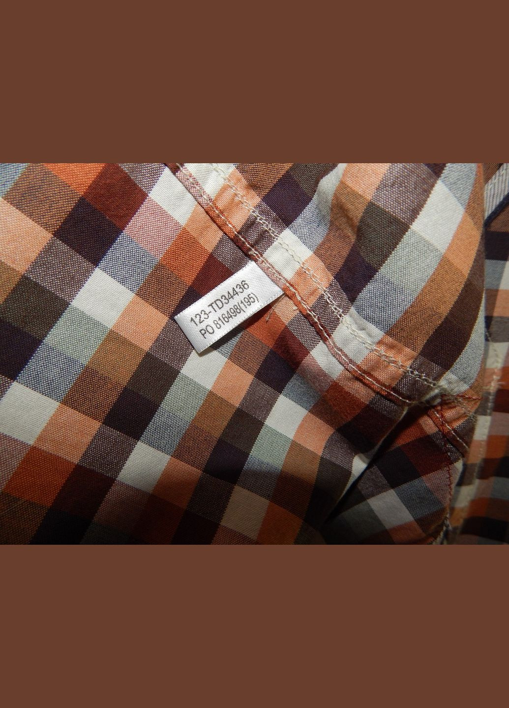 Коричневая кэжуал рубашка в клетку Tommy Bahama