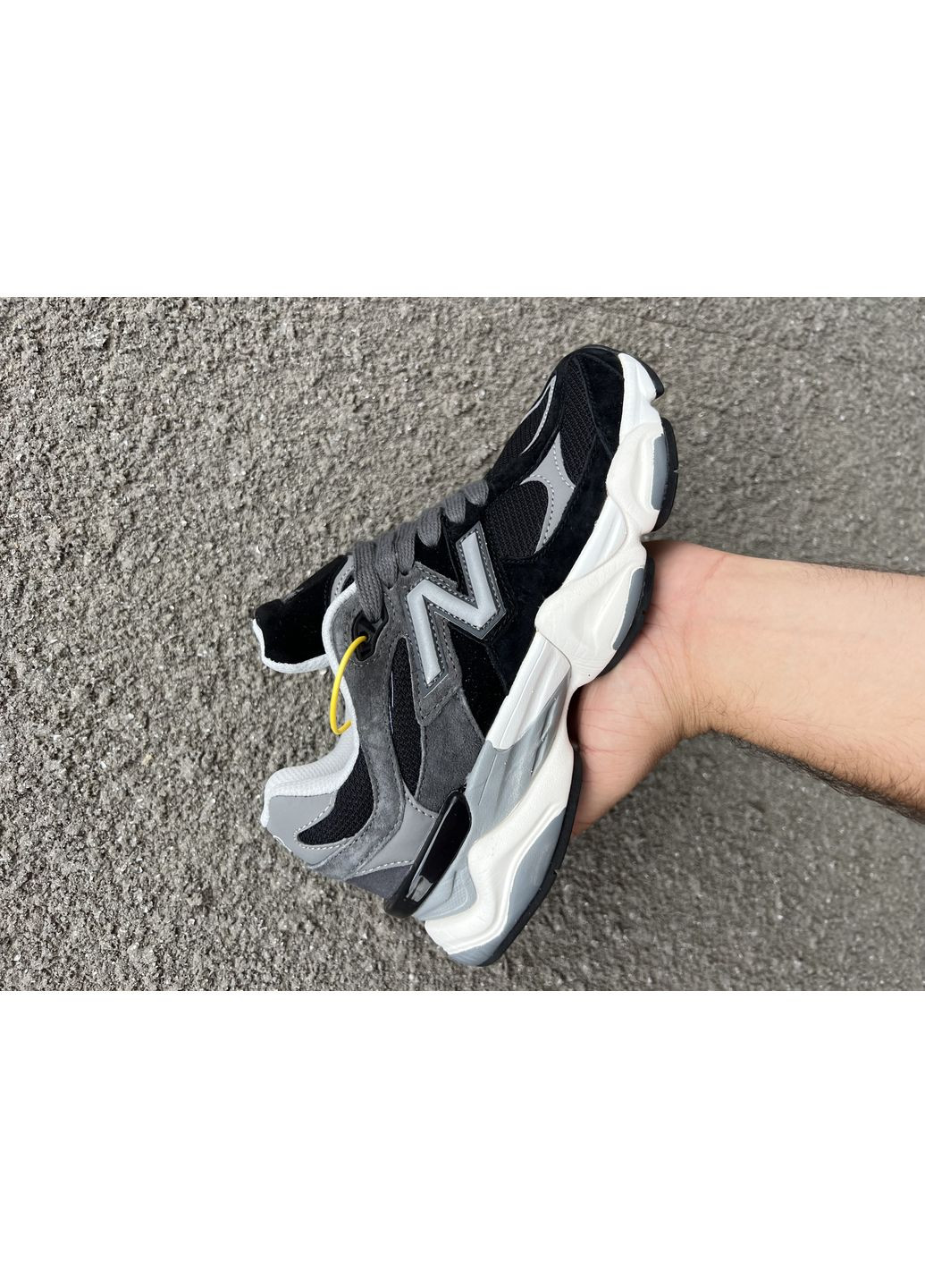 Черные демисезонные кроссовки мужские new balance 9060 black drey wh нью беланс 9060 No Brand