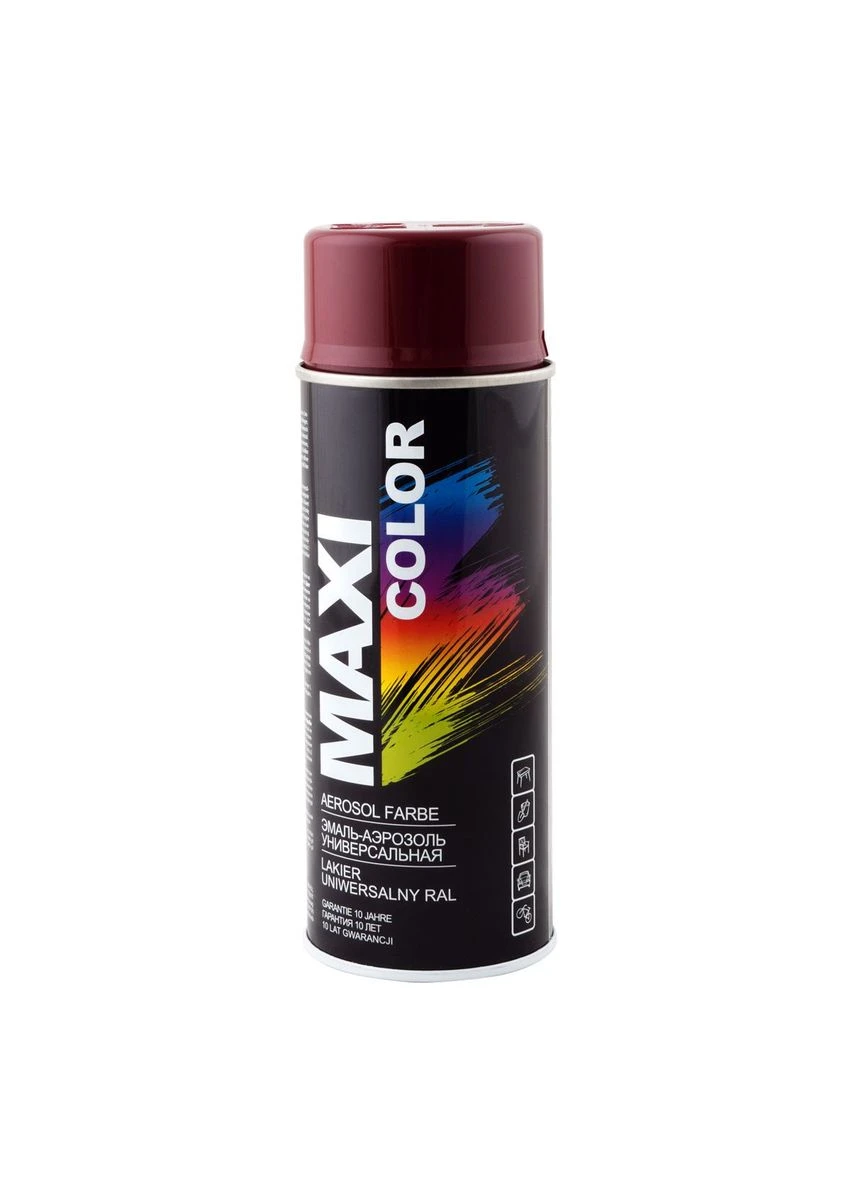 Эмаль аэрозольная универсальная декоративная RAL 3005 бордовая 400 мл Maxi Color (352752652)
