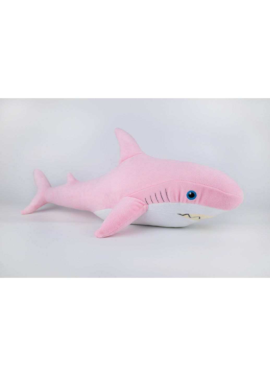 М'яка іграшка акула рожева 52см для дітей від 3 років плюшева безпечна іграшка ProDobro (366030667)