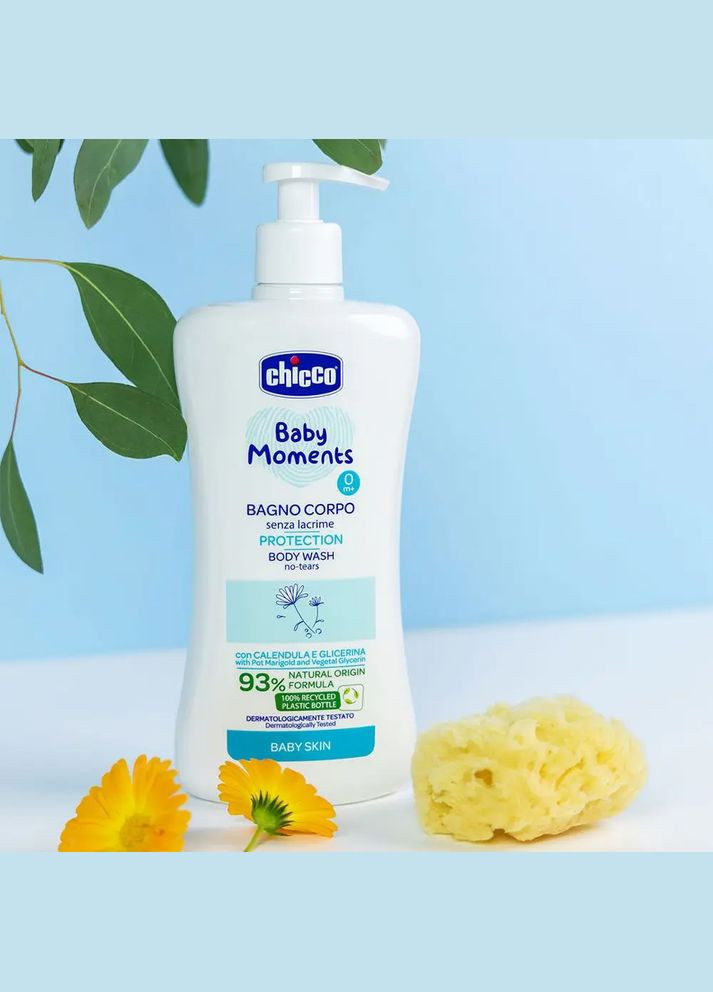 Гель для купания Baby Moments Без слез Защитный с экстрактом календулы, 750 мл Chicco (328309048)