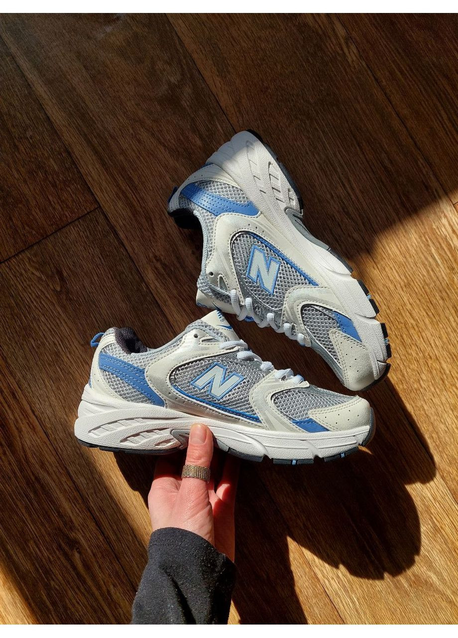 Білі Осінні кросівки чоловічі new balance 530 steel blue mr530kc нью беланс 530 No Brand