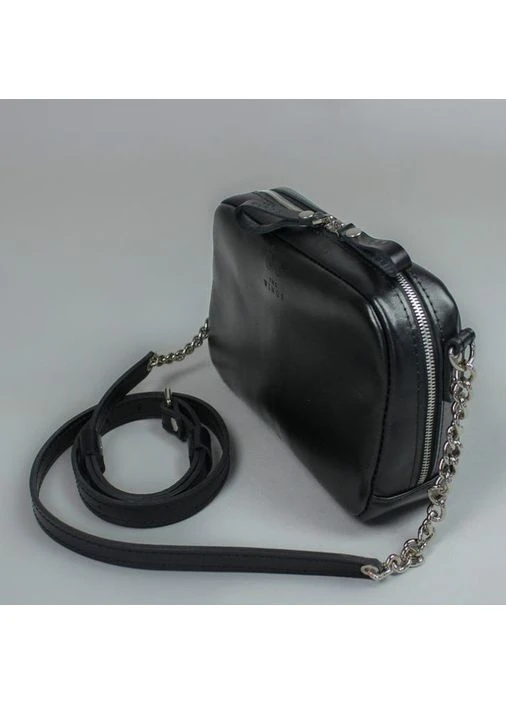 Сумка из кожи на молнии черная(BB_30002696) No Brand (385419585)