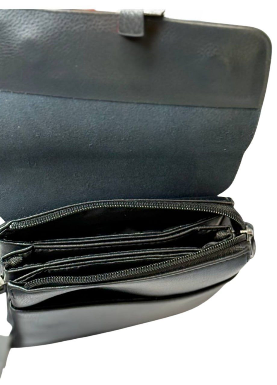 Мужская сумка в черном цвете из натуральной кожи. No Brand (364100352)