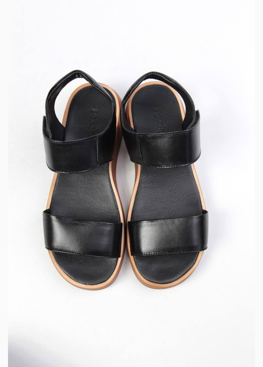 Черные босоножки Benito без застежки