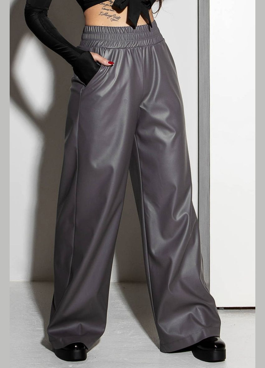 Брюки-палаццо из эко-кожи TOTALFIT E2-K9 gray (299024043)