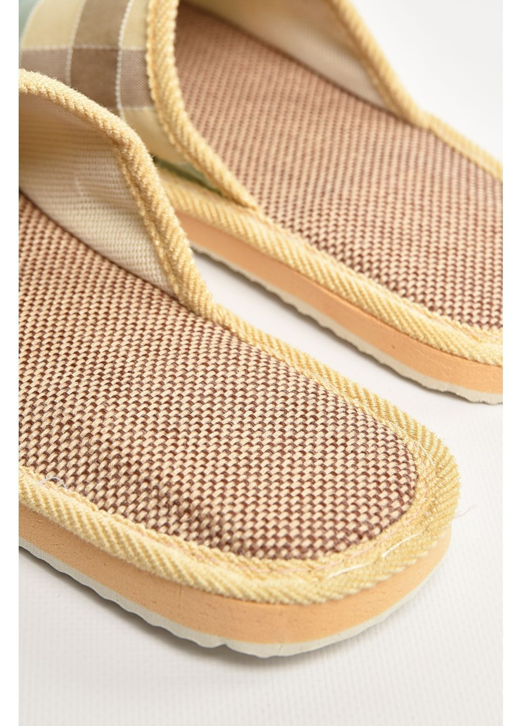 Цветные тапочки домашние женские разноцветные в клеточку Let's Shop