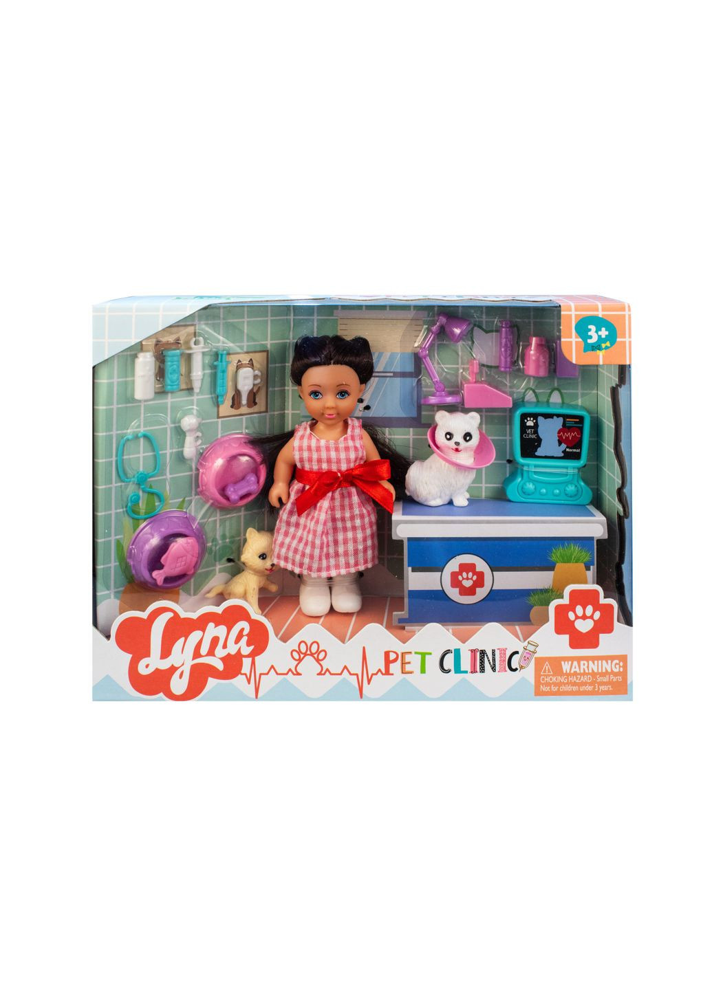 Ігровий набір "Лялька Емілі у ветклініці" (4613), брюнетка Qunxing Toys (290841546)