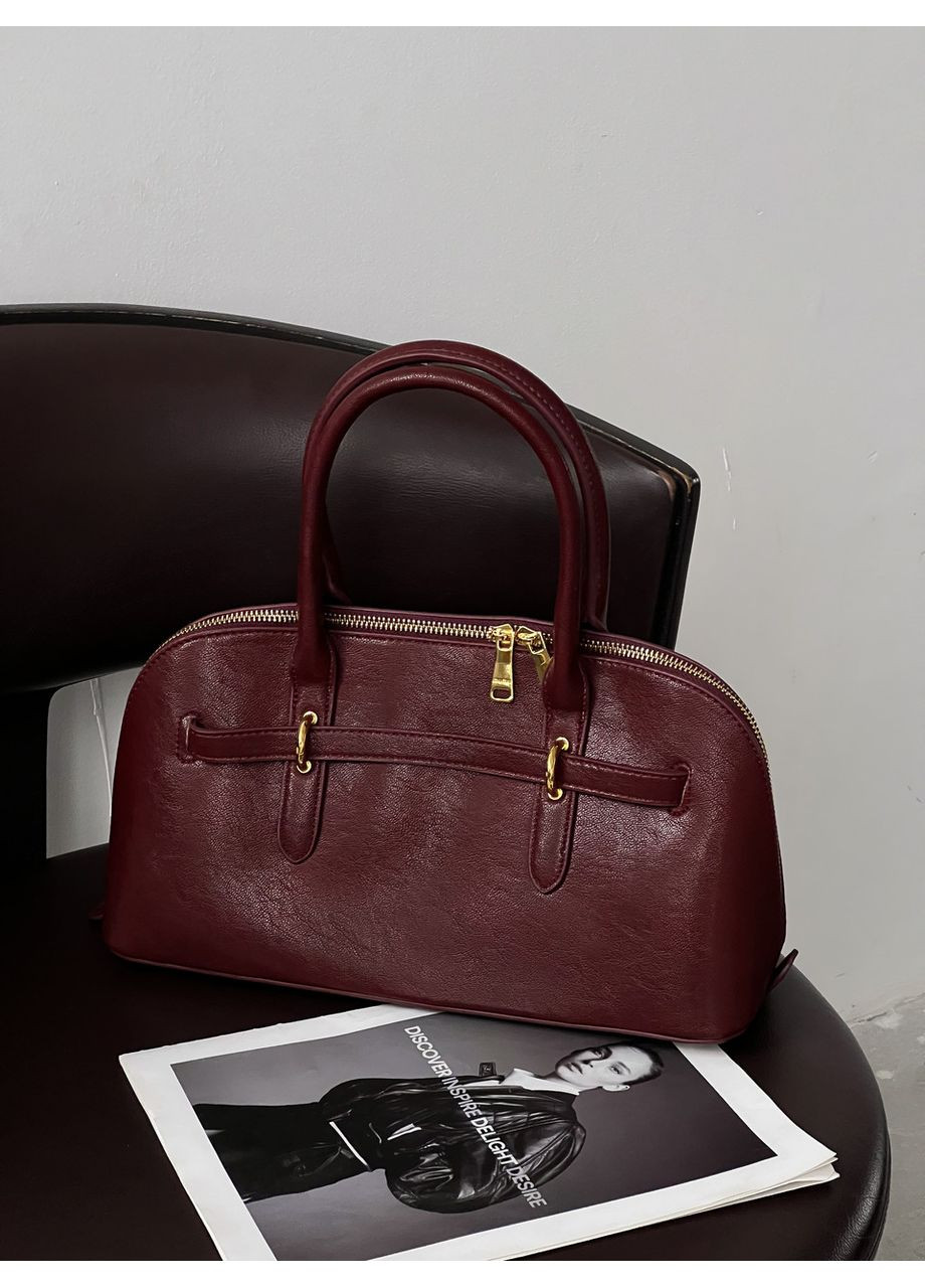 Сумка жіноча Aventure Nappa Leather класичний крос бургундський боді No Brand (369935085)