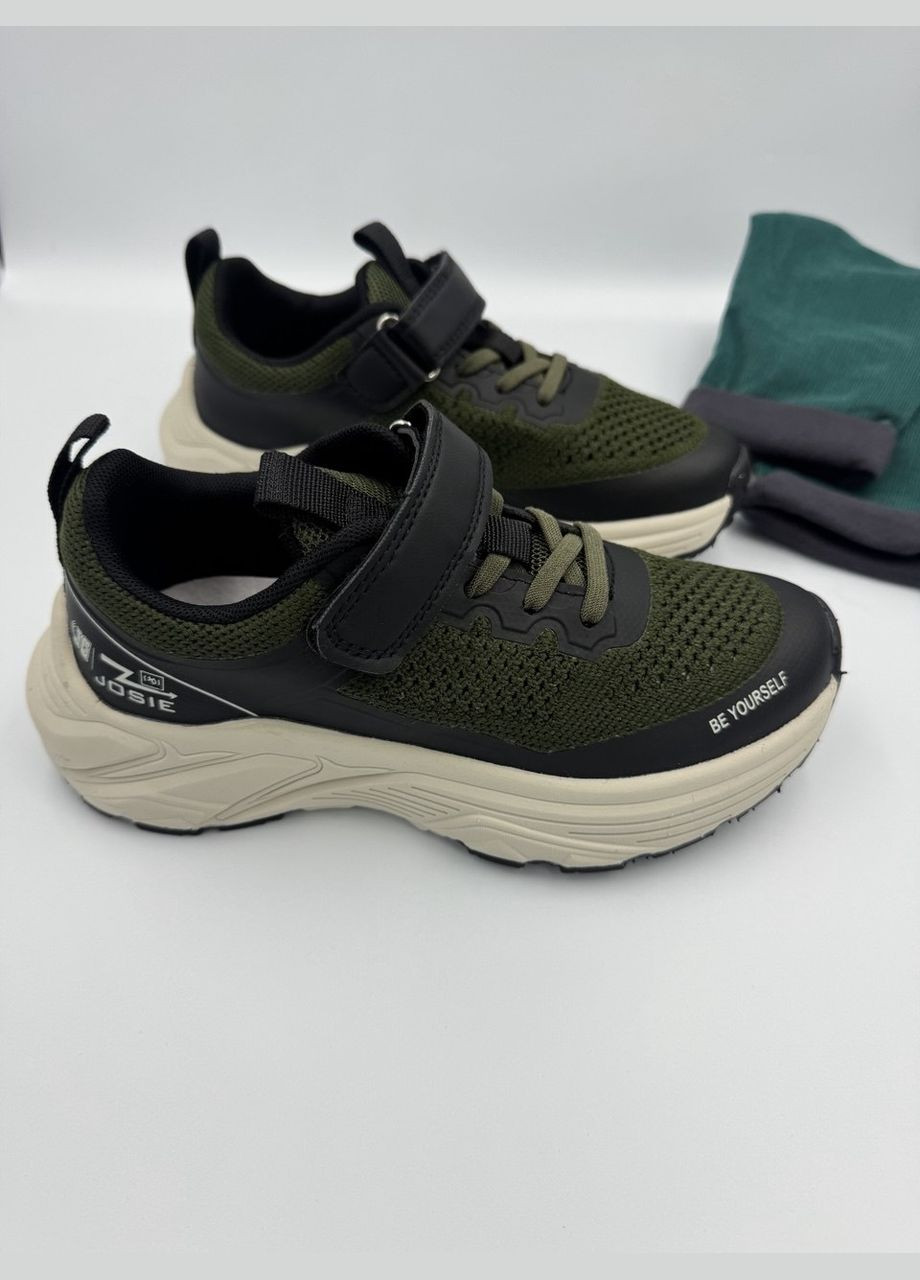 Зеленые легкие кроссовки для мальчиков со сквозной сеткой Jong Golf