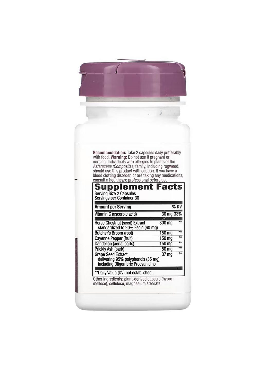 Натуральна добавка Leg Veins, 60 вегакапсул Nature's Way (293339414)