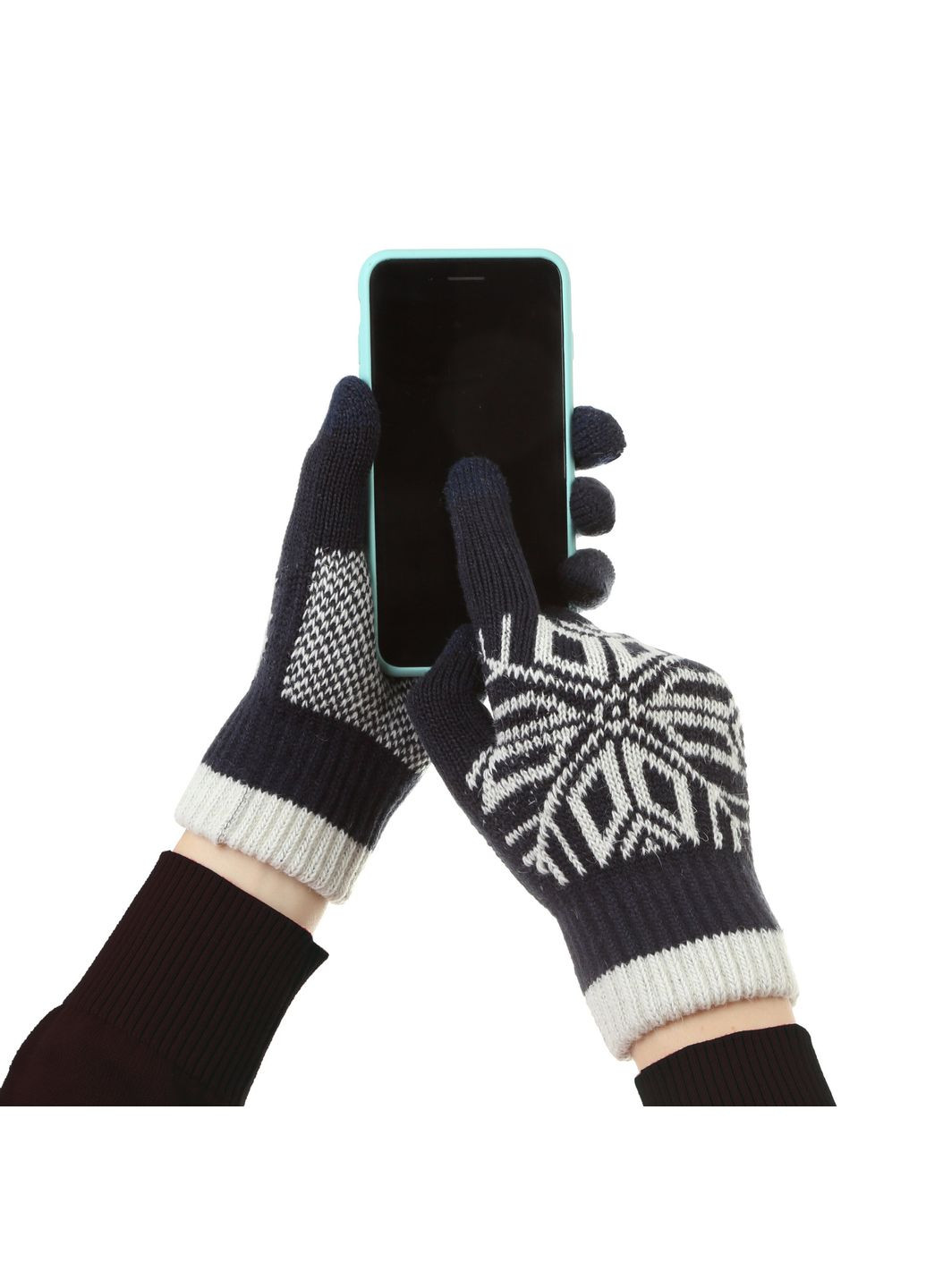 Перчатки Touch Gloves Snowflake с орнаментом black (ARM59993) ArmorStandart (280439227)