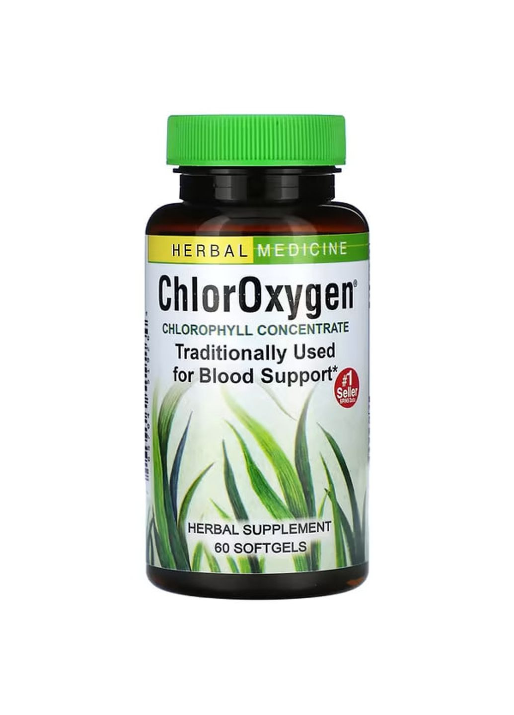 Хлорофилл концентрат, ChlorOxygen, Herbs Etc., 60 гелевых капсул Herbs Etc. (367987997)