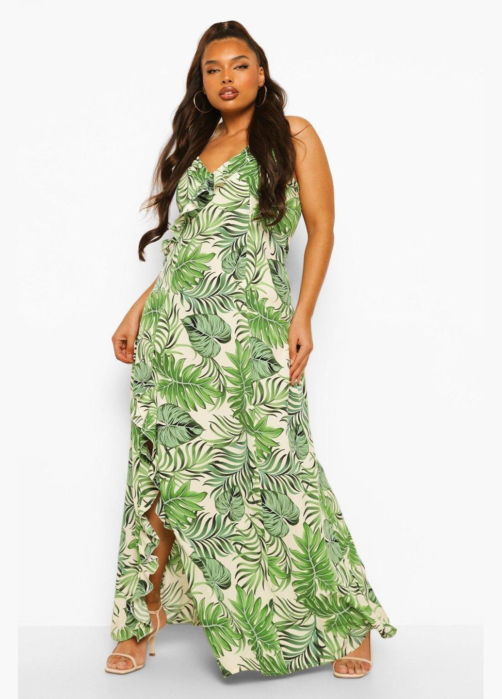 Зелена повсякденний сукня Boohoo з квітковим принтом