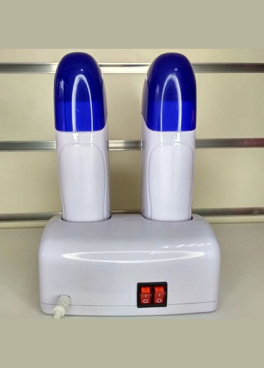 Воскоплав двокасетний Double Deplatory Roll-On Wax Warmer з підставкою для депіляції волосся 40Вт 200мл YRE (334675473)
