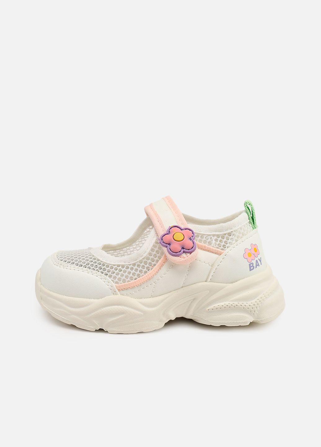 Белые слипоны на плоской подошве для девочки цвет белый цб-00273737 Kimboo