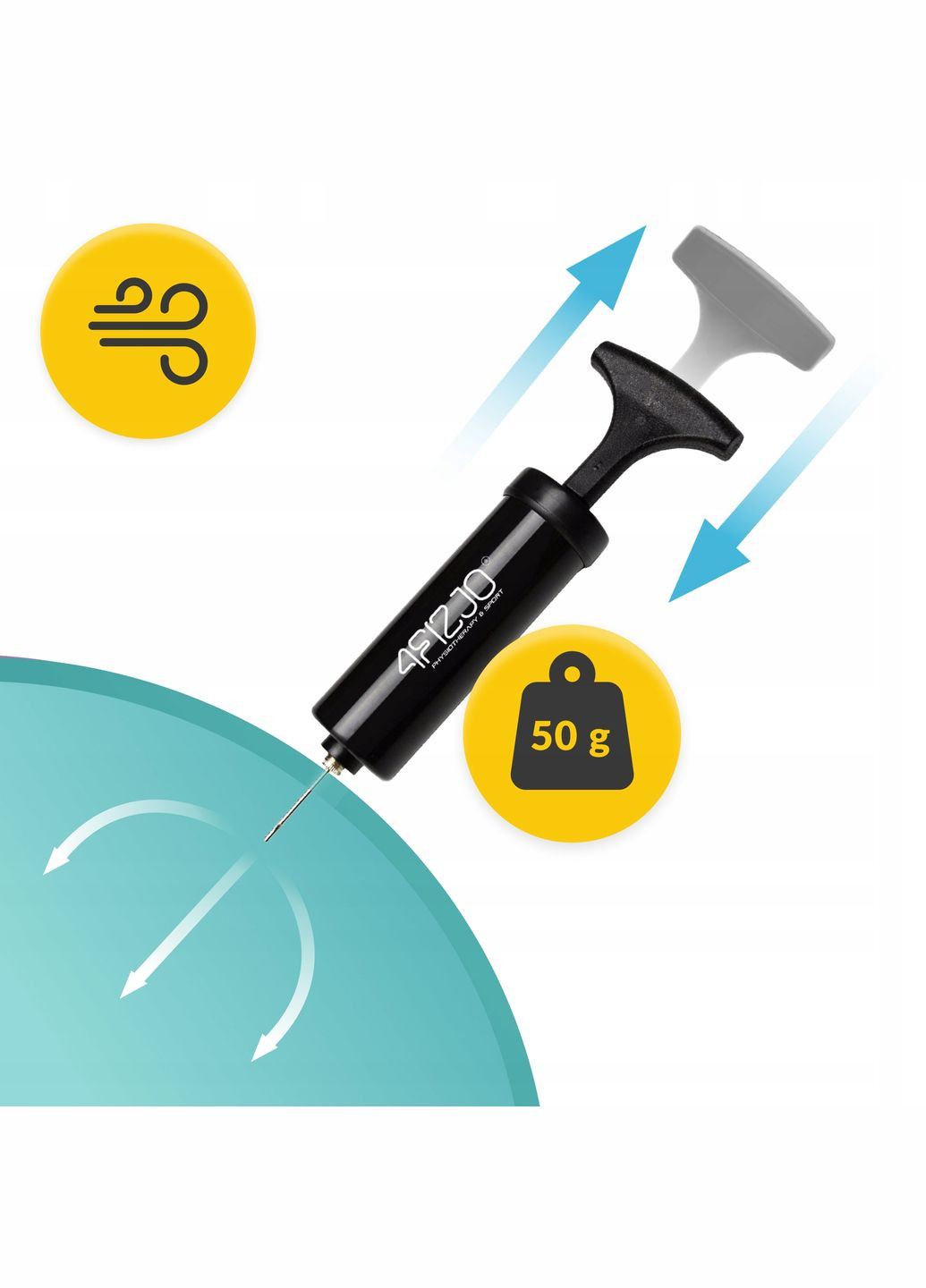 М'яч для гімнастики 22 см P-5905973404877 Mint 4FIZJO (347317481)