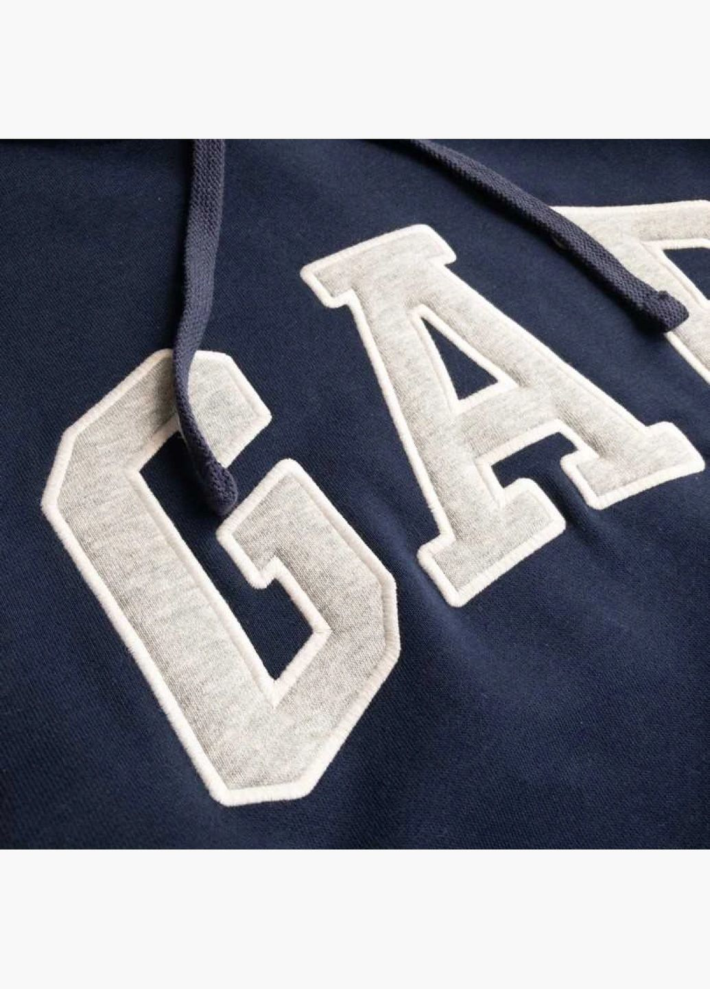 Худі чоловіче Logo Fleece Hoodie Royal Teal Blue 510981521 Gap (332609797)