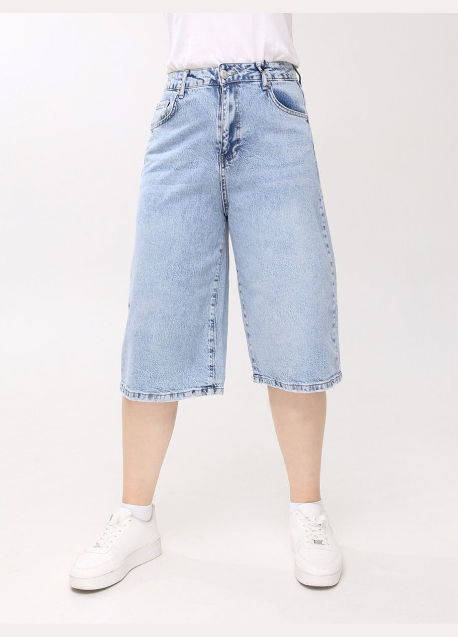 Шорти жіночі джинсові бермуди блакитні Liuzin Super Baggy (300325381)