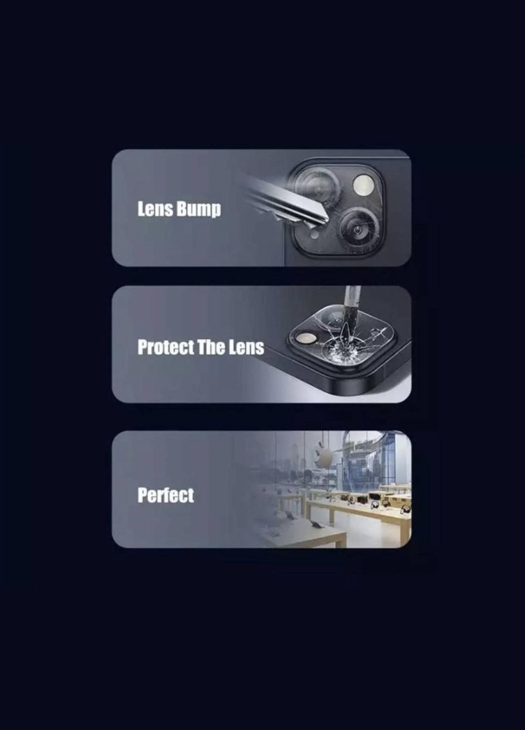 Захватывающее стекло на камеру айфон 11 Pro Max (iPhone 11 Pro Max) 1 шт CHOICE (333707751)