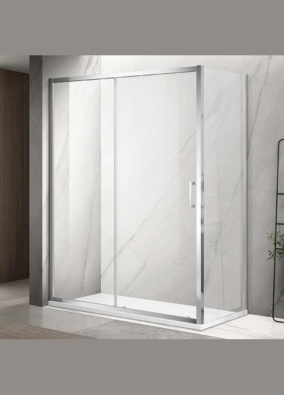 Душова кабіна A-517 150х90х195 см, розсувна, скло прозоре Dusel (328596722)