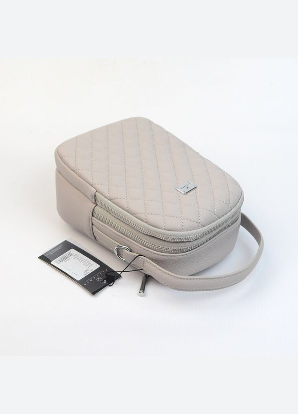 Сіра маленька жіноча вертикальна стьобана міні сумка крос боді для телефону Alex&Mia (338182408)