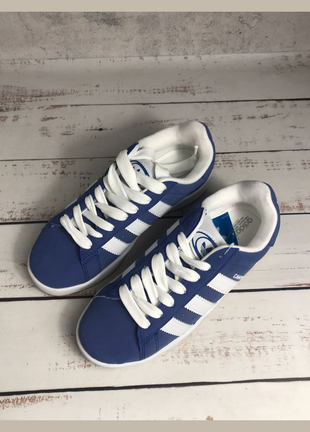 Синій всесезонні кеди кросівки originals campus синій (086) adidas