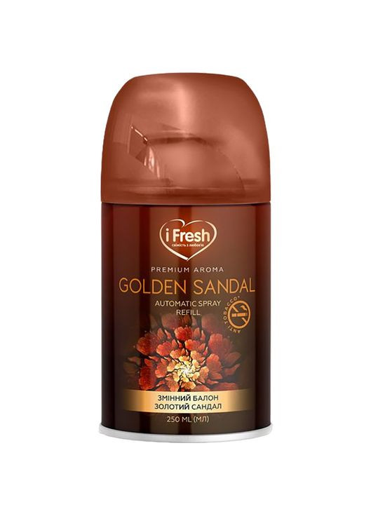 Змінний балон до автоматичного освіжувача повітря Premium Aroma Golden sandal, 250 мл iFresh iF-000038 (328448830)