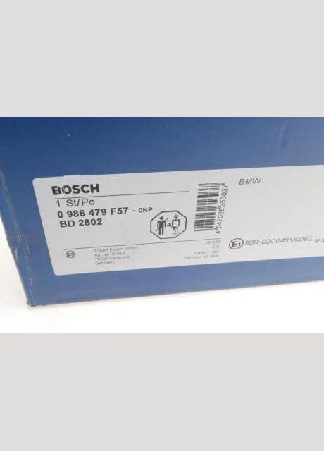 Диск тормозной передний 0 986 479 F57 Bosch (340416329)