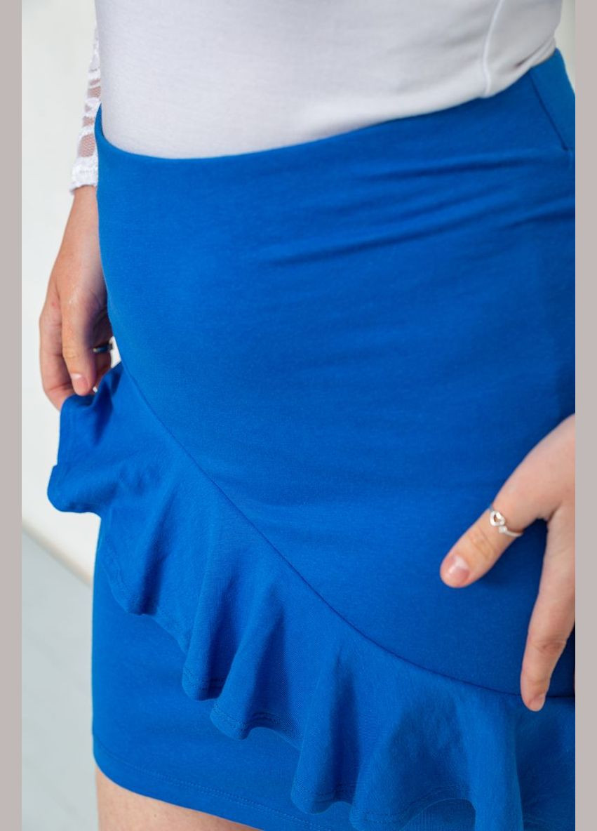 Синяя кэжуал однотонная юбка Ager