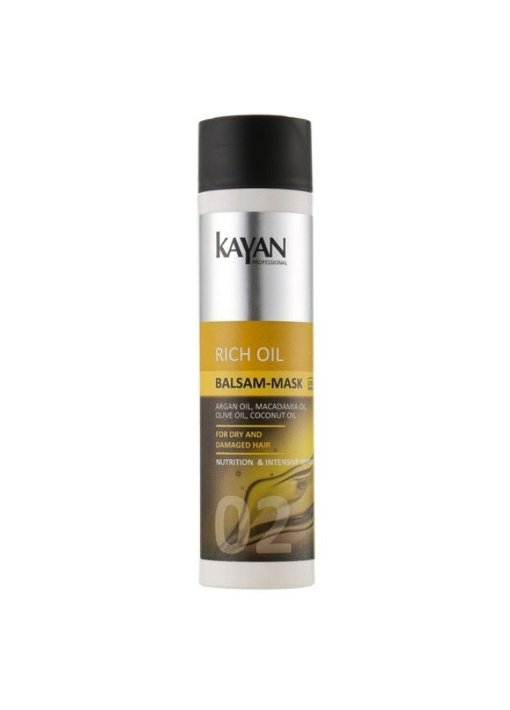 Бальзам-маска для сухого та пошкодженого волосся Rich Oil Balsam-Mask 250ml Kayan Professional (298054394)