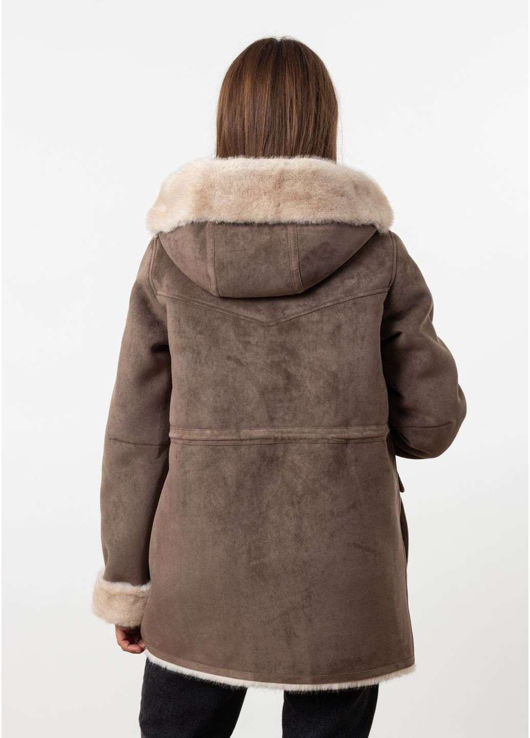 Коричневый зимний Пуховик MissLynx